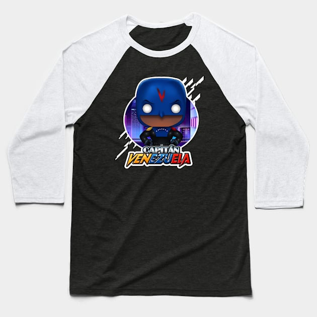 Capitan Venezuela Funko Baseball T-Shirt by edwinj22